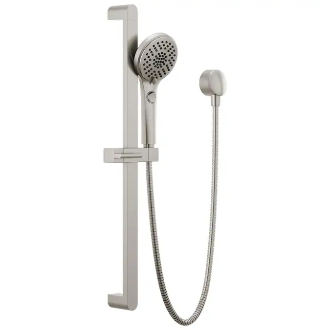Peerless Xander Brushed Nickel 4.375-in Round Handheld Shower Head 1.5-GPM (5.7-LPM)
