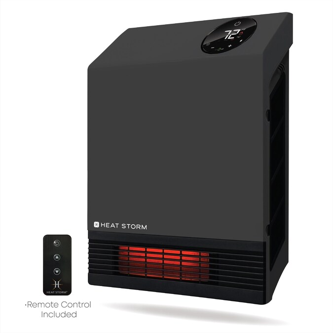 Heat Storm Up to 1000-Watt Infrared Cabinet Indoor Electric Space Heater with Thermostat and Remote Included