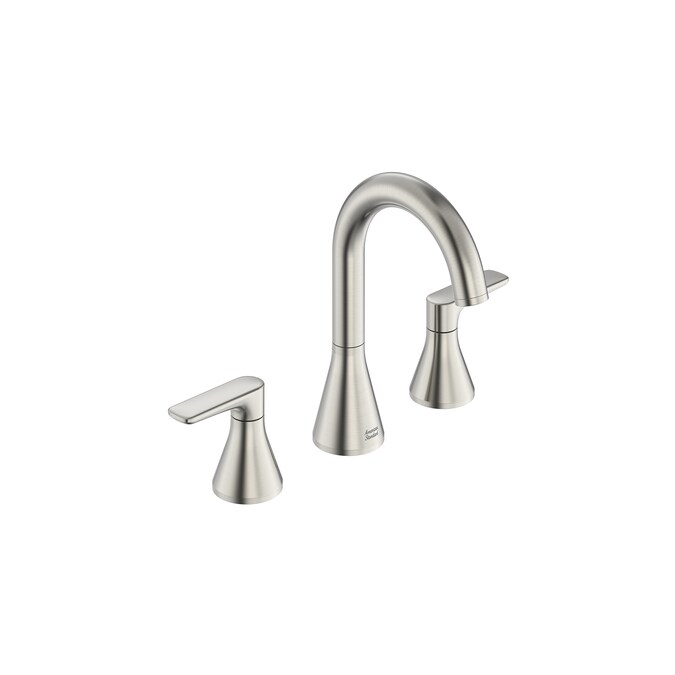 American Standard ASPIRATIONS Brushed Nickel Widespread 2-Handle WaterSense Bathroom Sink Faucet with Drain