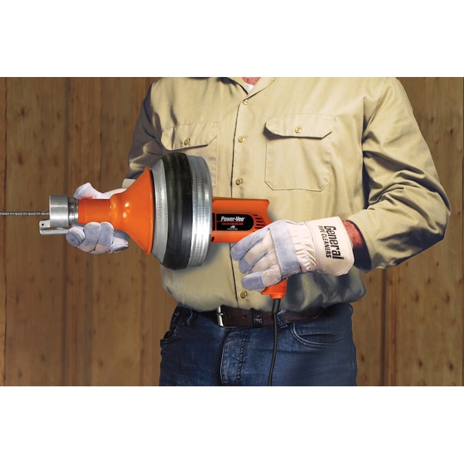 General Pipe Cleaners Power-Vee Electric Drain Opener With Case - Metal Drain Snake for 1.25-in to 3-in Pipes, Automatic Feed, Quick-Change Cartridge - Image 7