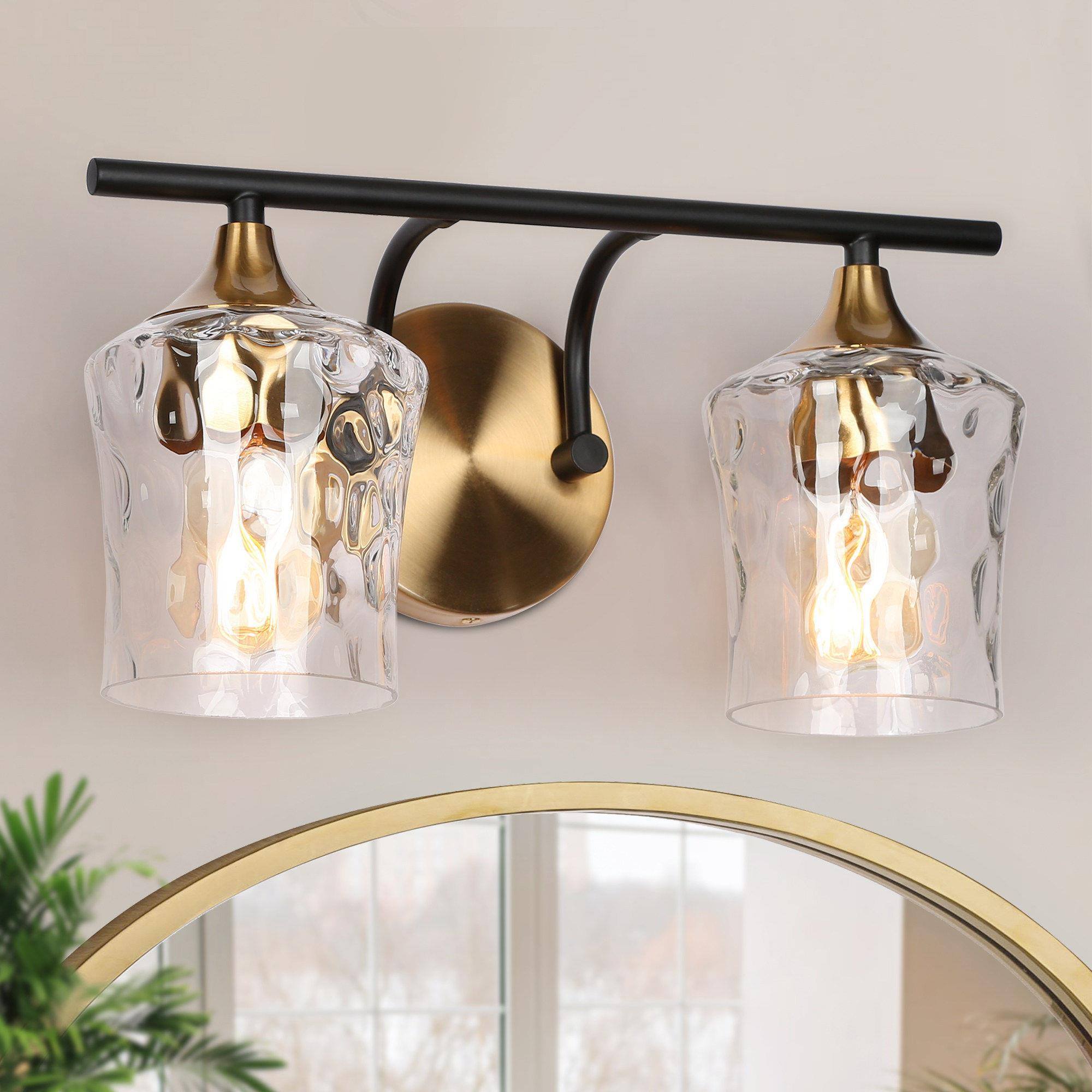 Artery 14-in 2 -Light Polished Brass Modern/contemporary Vanity light