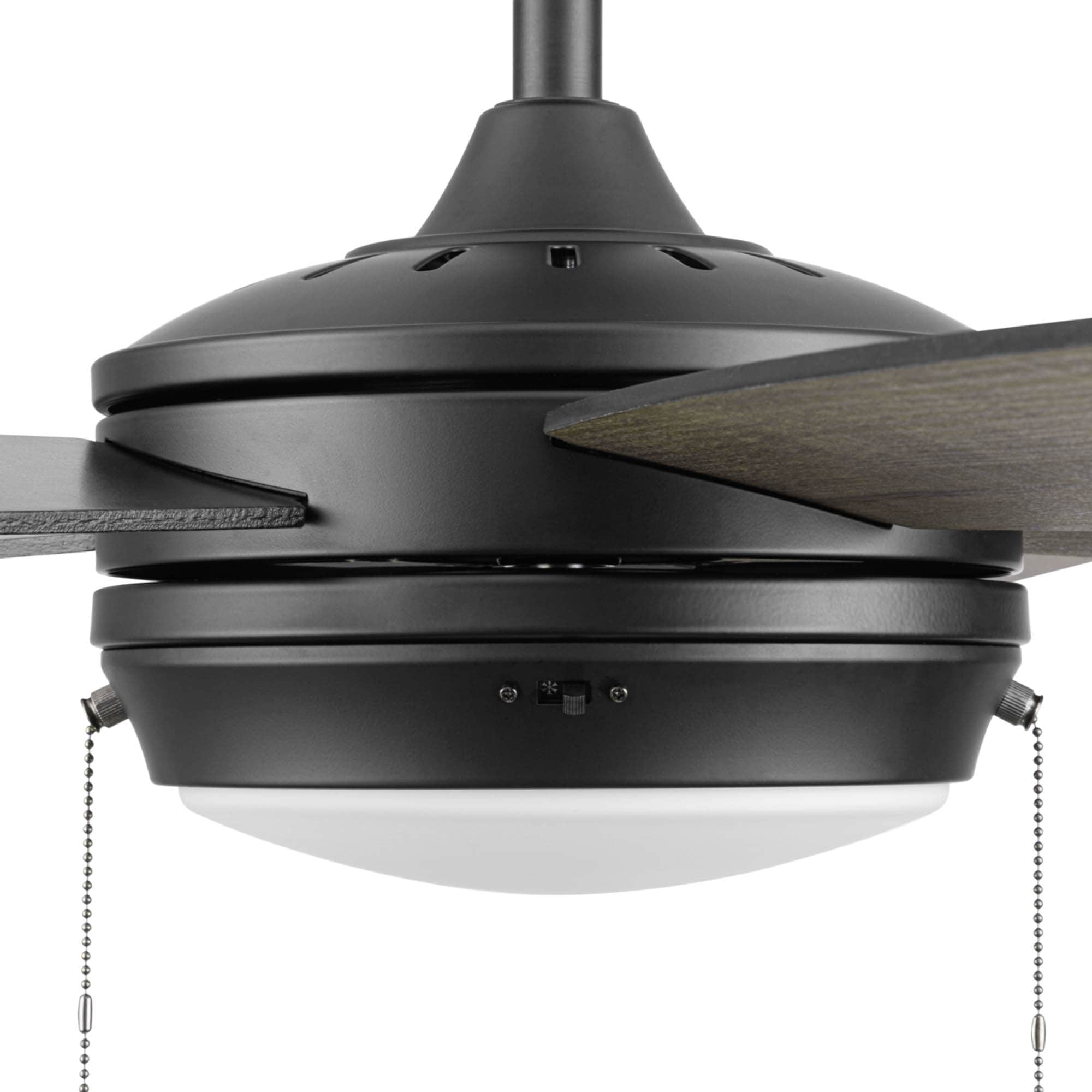 Brenthaven 52-in Color-Changing Integrated LED Matte Black with Matte Black/Mocha Blades Ceiling Fan With Light ( 5 -Blade ) - Image 15