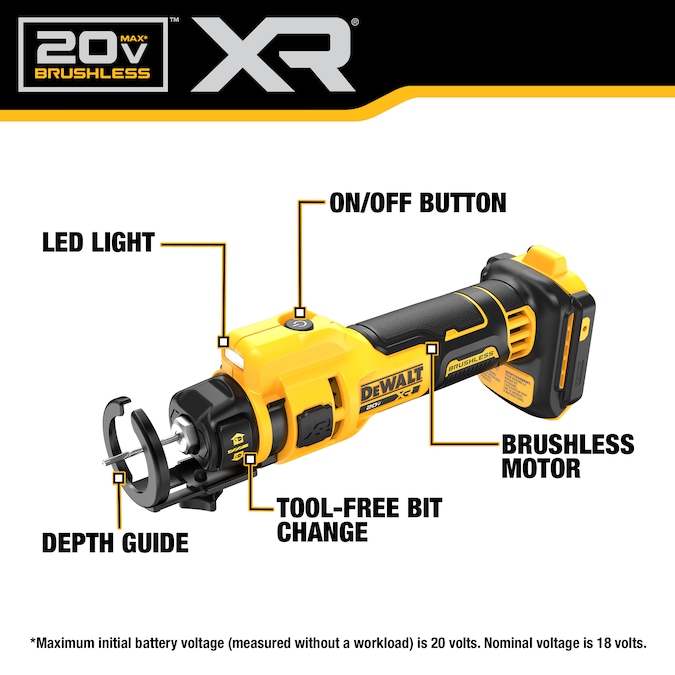 DEWALT XR 1-speed Cordless 20-volt Max Cutting Rotary Tool - Image 3