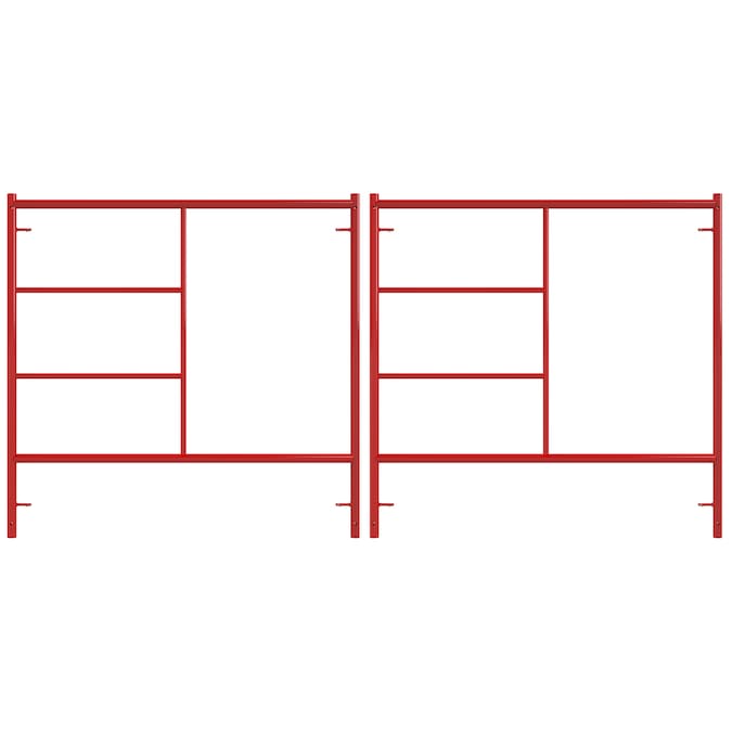 Build Frames Steel 5.42-ft H x 5.14-ft L Exterior Mason Scaffold Frame (2-Pack) 4900-lb