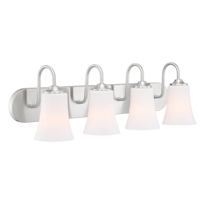 Craftmade Gwyneth 30-in 4-Light Brushed Nickel Traditional Vanity Light - Image 3
