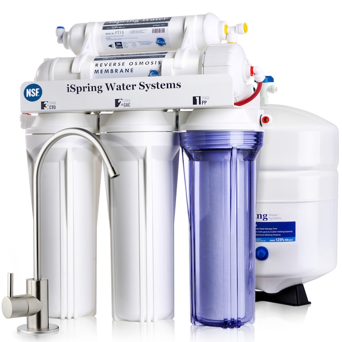 iSpring RCC7 5 Stage RO Water System 5-stage Multi-method Reverse Osmosis Filtration System