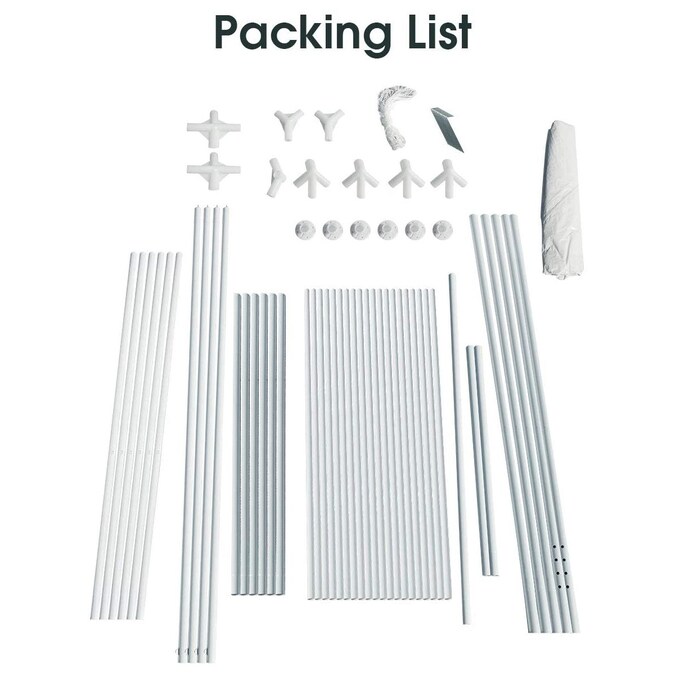 Clihome 20-ft x 10-ft Rectangle White Party Canopy - Image 8