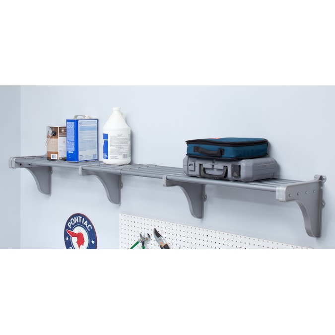 EZ Shelf 75-in W x Steel Silver Garage Storage System