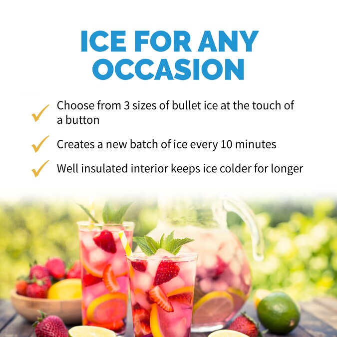 NewAir 28-lb Ice Per day Countertop or Portable Bullet Ice Maker (Silver) - Image 5