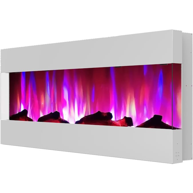 Cambridge 50-in W White LED Wall-mount Electric Fireplace with Remote Control Included - Image 6