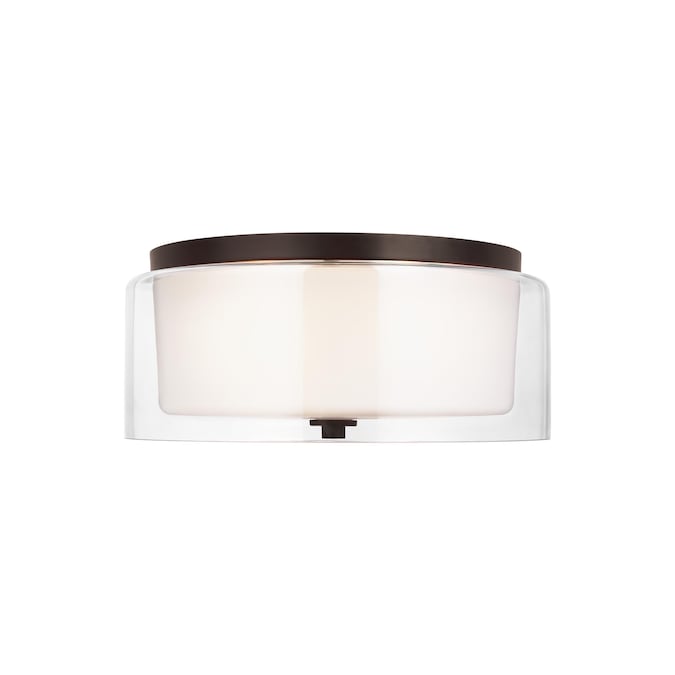 Generation Lighting Elmwood Park 2-Light Bronze Flush Mount Light