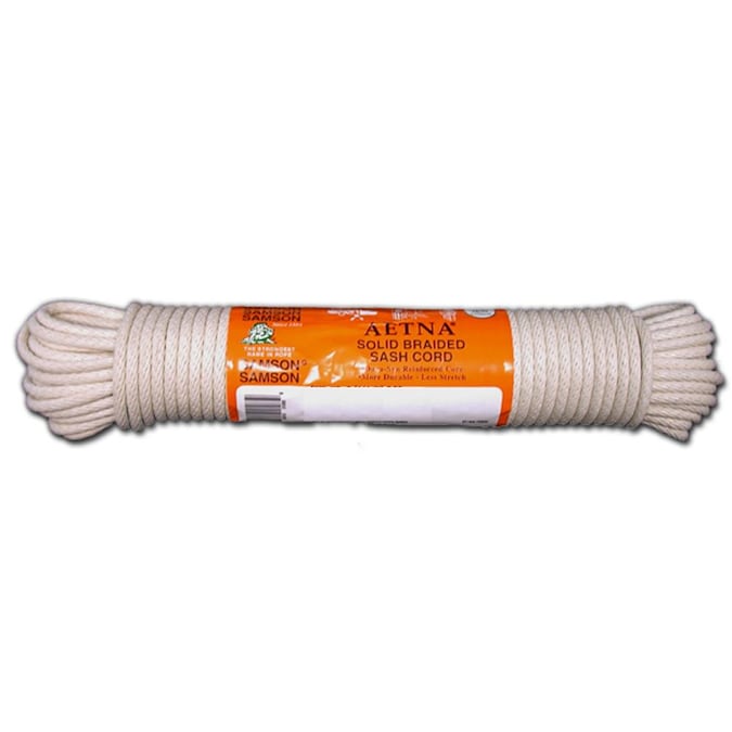 T.W. Evans Cordage 0.5-in x 100-ft Braided Cotton Rope (By-the-Roll)