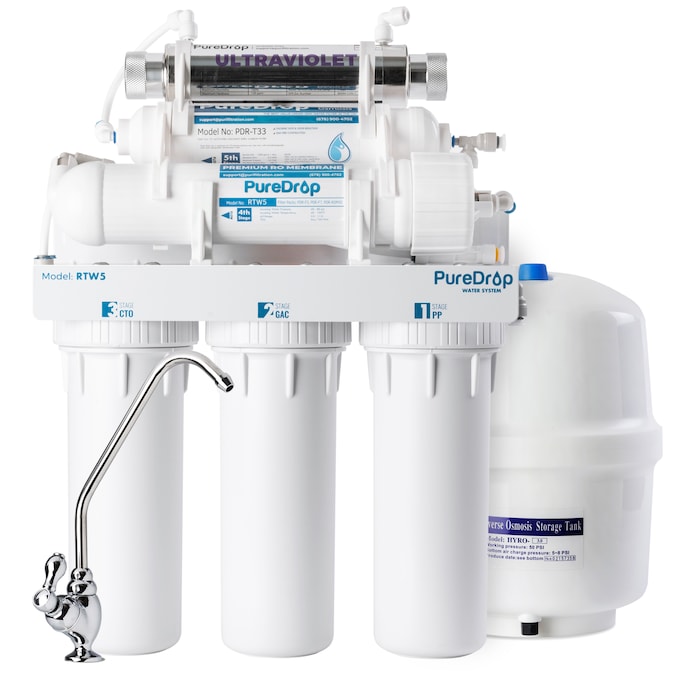 PureDrop RTW5U 6-stage Multi-method Reverse Osmosis Filtration System