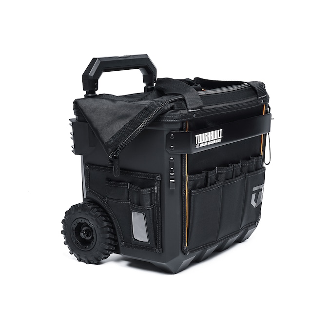 TOUGHBUILT Massive Mouth Hard Bottom XL Black Polyester 18-in Zippered Rolling Tool Bag - Image 20