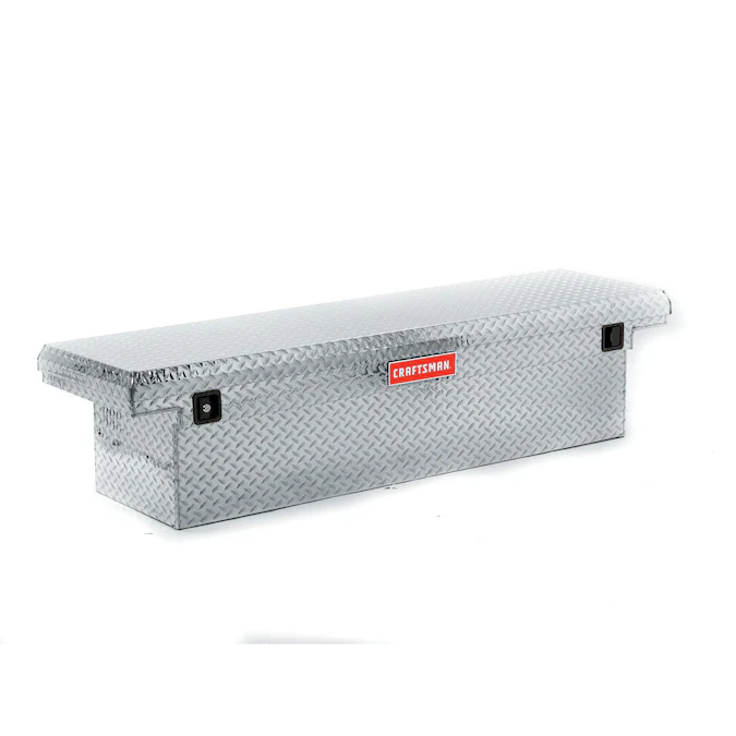 CRAFTSMAN 71.36-in x 19.57-in x 16.58-in Silver Aluminum Crossover Truck Tool Box