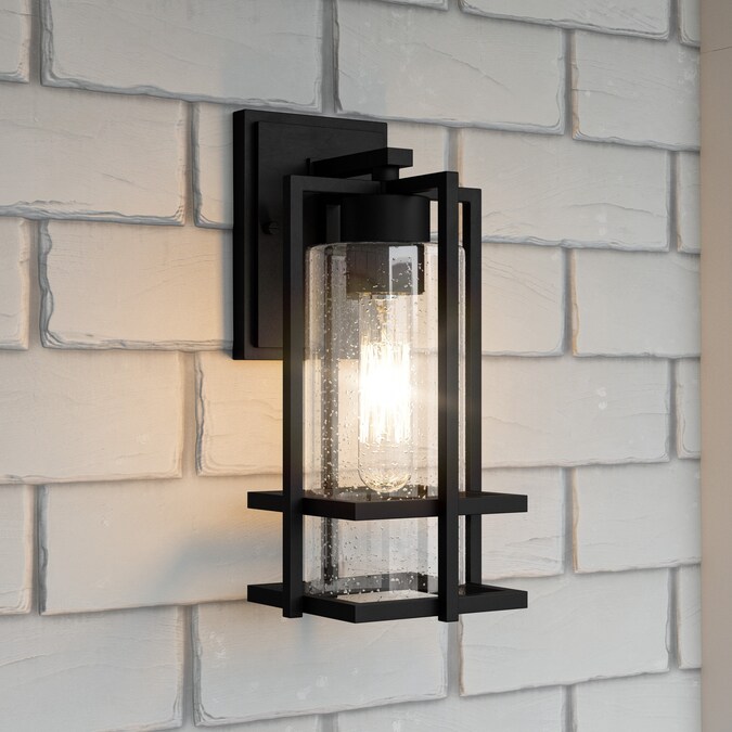 Quoizel Damien 1-Light 12.25-in H Black Outdoor Wall Light