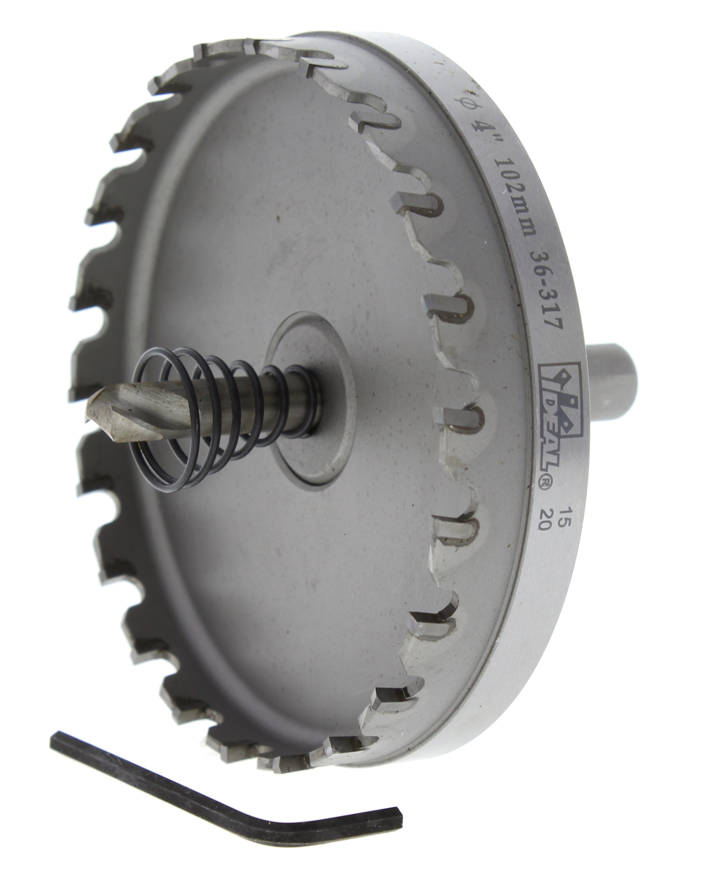 4-in Carbide-tipped Non-arbored Hole saw