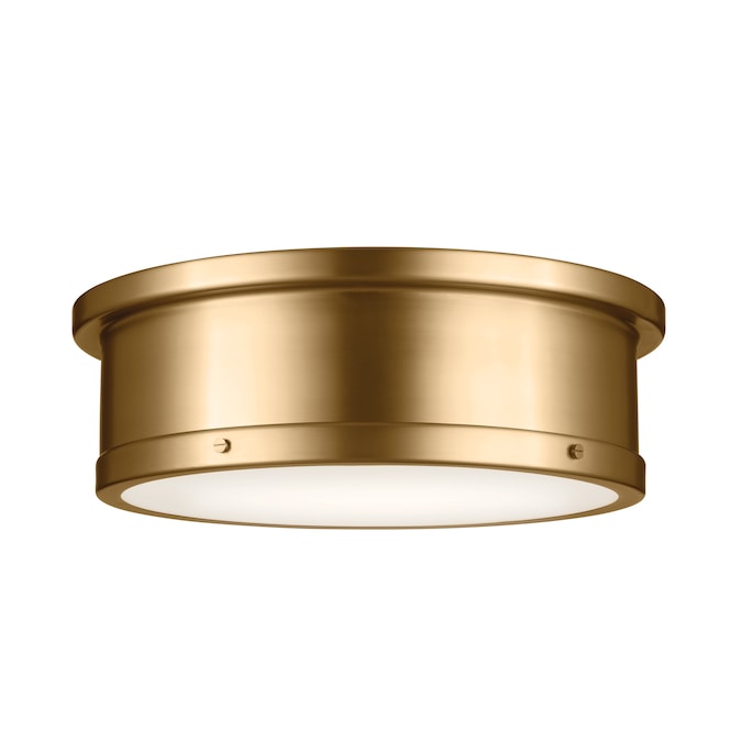 Kichler Serca 3-Light Brushed Gold Flush Mount Light