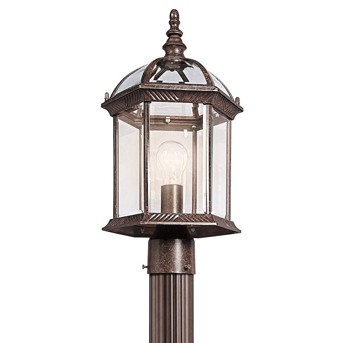 Kichler 18-in Tannery Bronze Traditional Outdoor Light Post Lantern