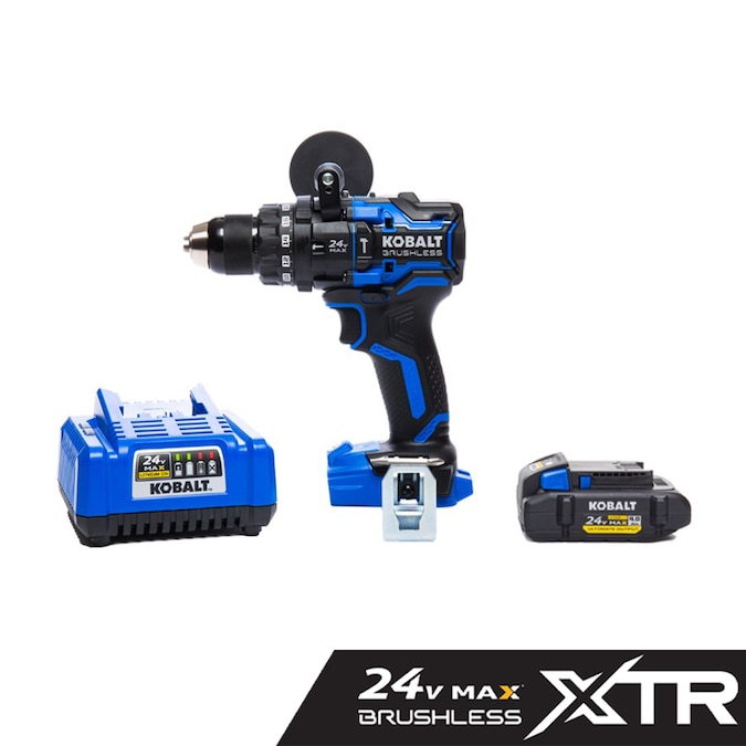 Kobalt XTR 1/2-in 24-volt Variable Speed Brushless Cordless Hammer Drill (1-Battery Included)