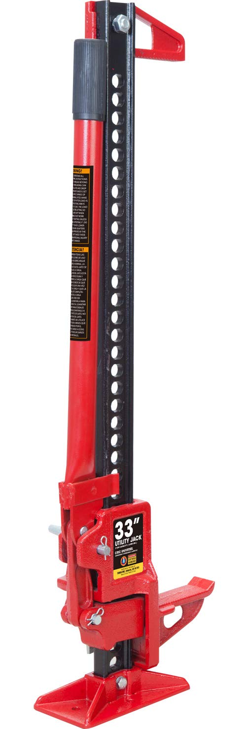 Red 3-Ton Steel Manual Farm jack