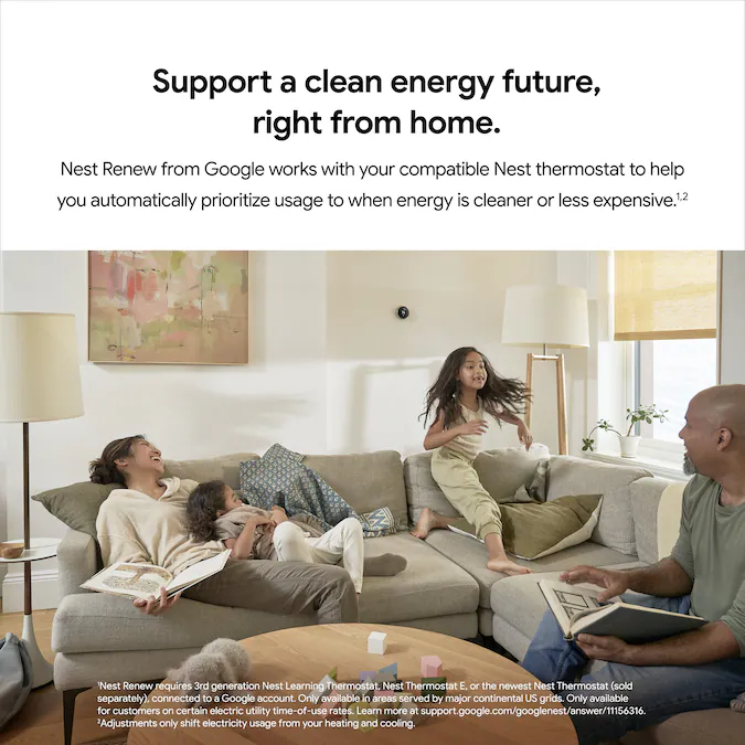 Google Nest Learning Smart Thermostat with WiFi Compatibility (3rd Generation) - Stainless Steel - Image 14