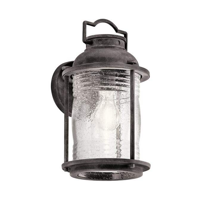 Kichler Ashland Bay 1-Light 13.5-in H Gray Outdoor Wall Light