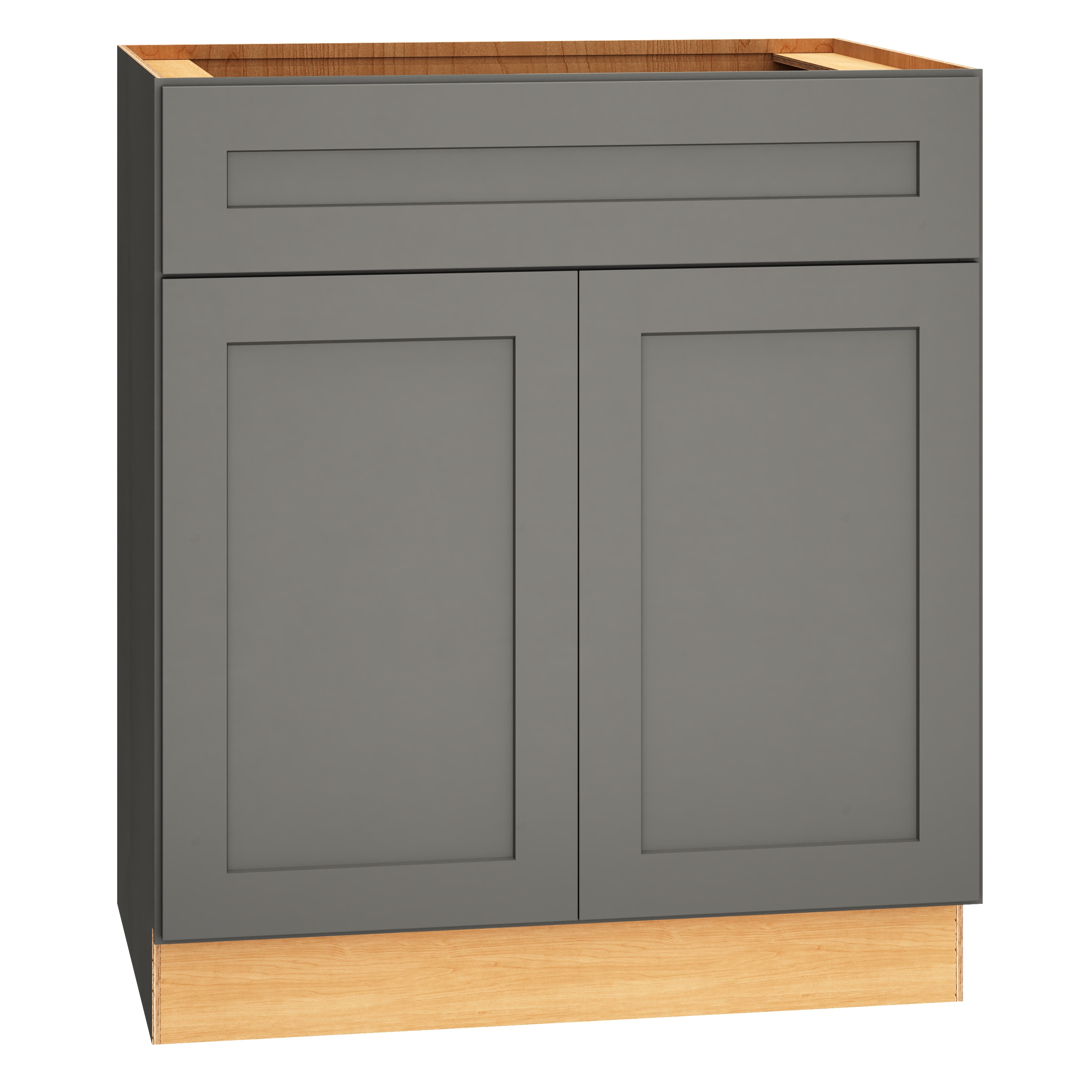 Jamestown 30-in Moonstone Gray Bathroom Vanity Base Cabinet without Top