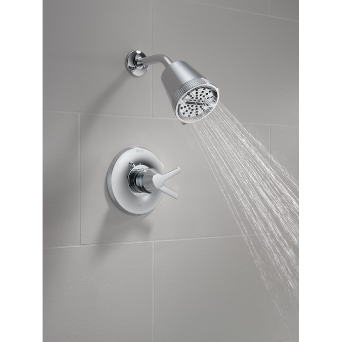 Delta Galeon Lumicoat Chrome 2-handle Multi-function Round Shower Faucet - Image 2