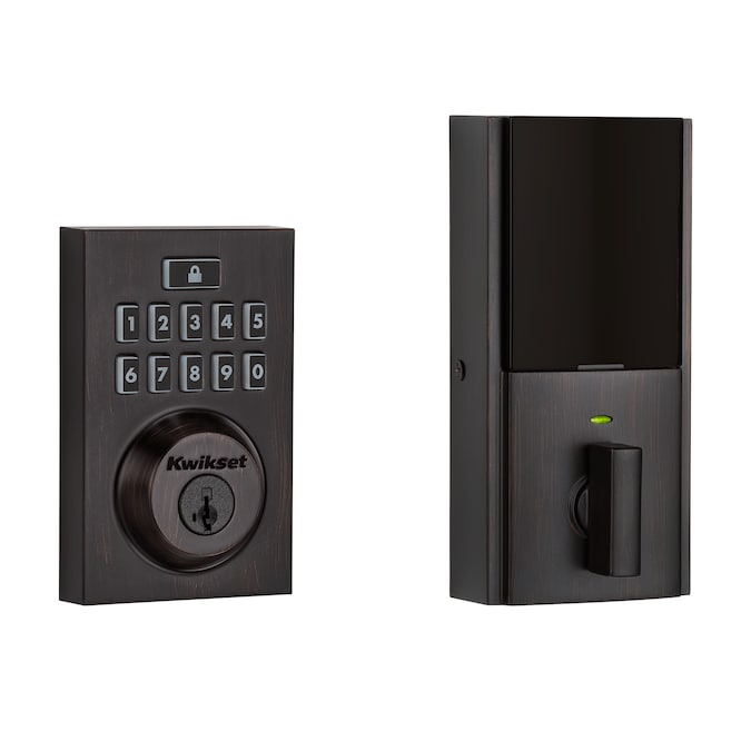 Kwikset 914 SmartCode Venetian Bronze Smart Lock Electronic Deadbolt Smartkey with Keypad