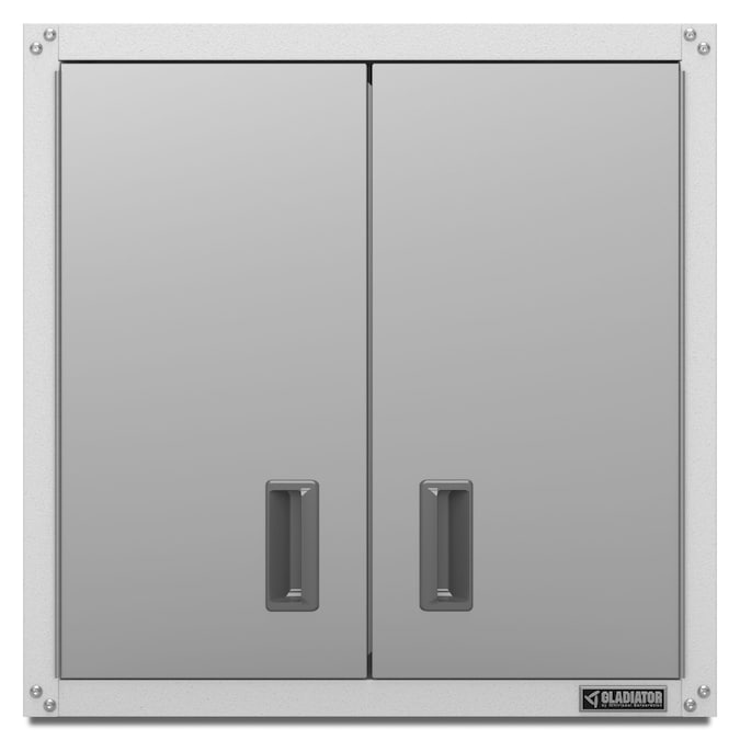 Gladiator Ready-to-Assemble Full Wall GearBox 28-in W x 28-in H x 12-in D Wall-mounted Steel Garage Cabinet in White