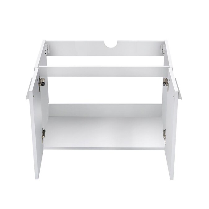 Fresca Vista 30-in White Floating Bathroom Vanity Base Cabinet without Top - Image 3