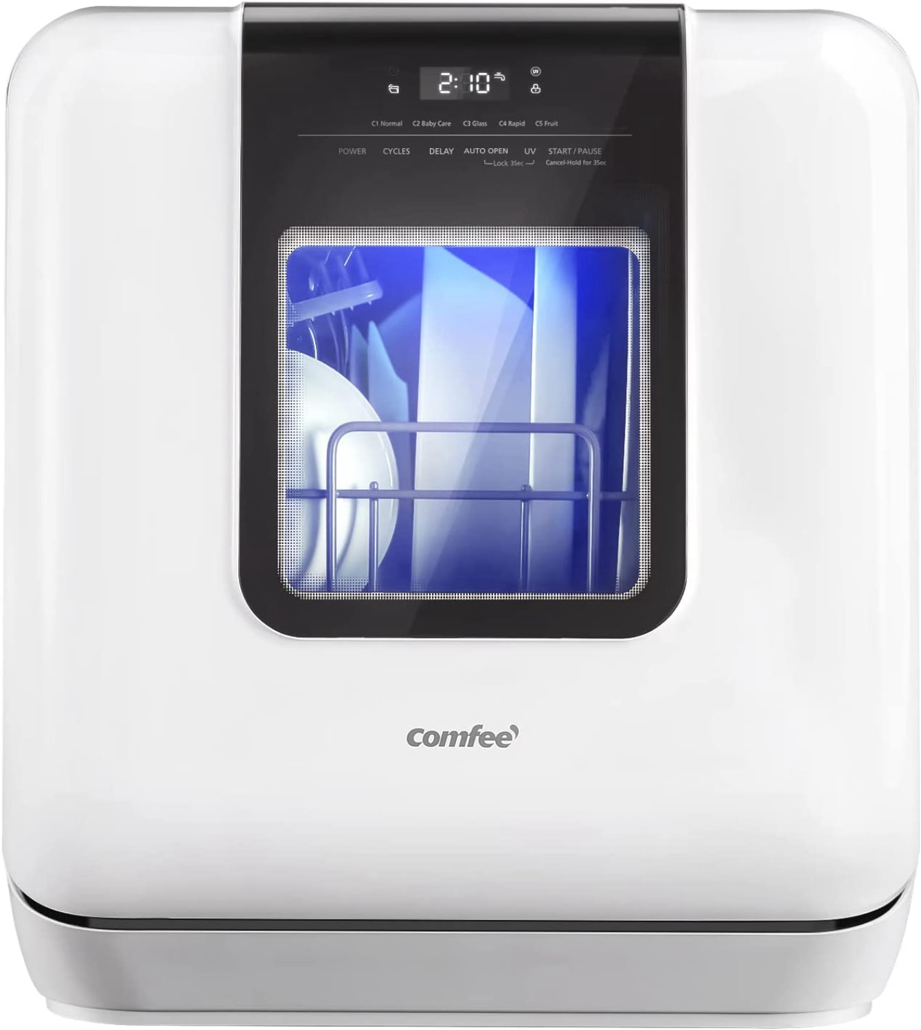 16.5-in Portable Countertop dishwasher ( White ) 62-Decibel Standard Sound Level