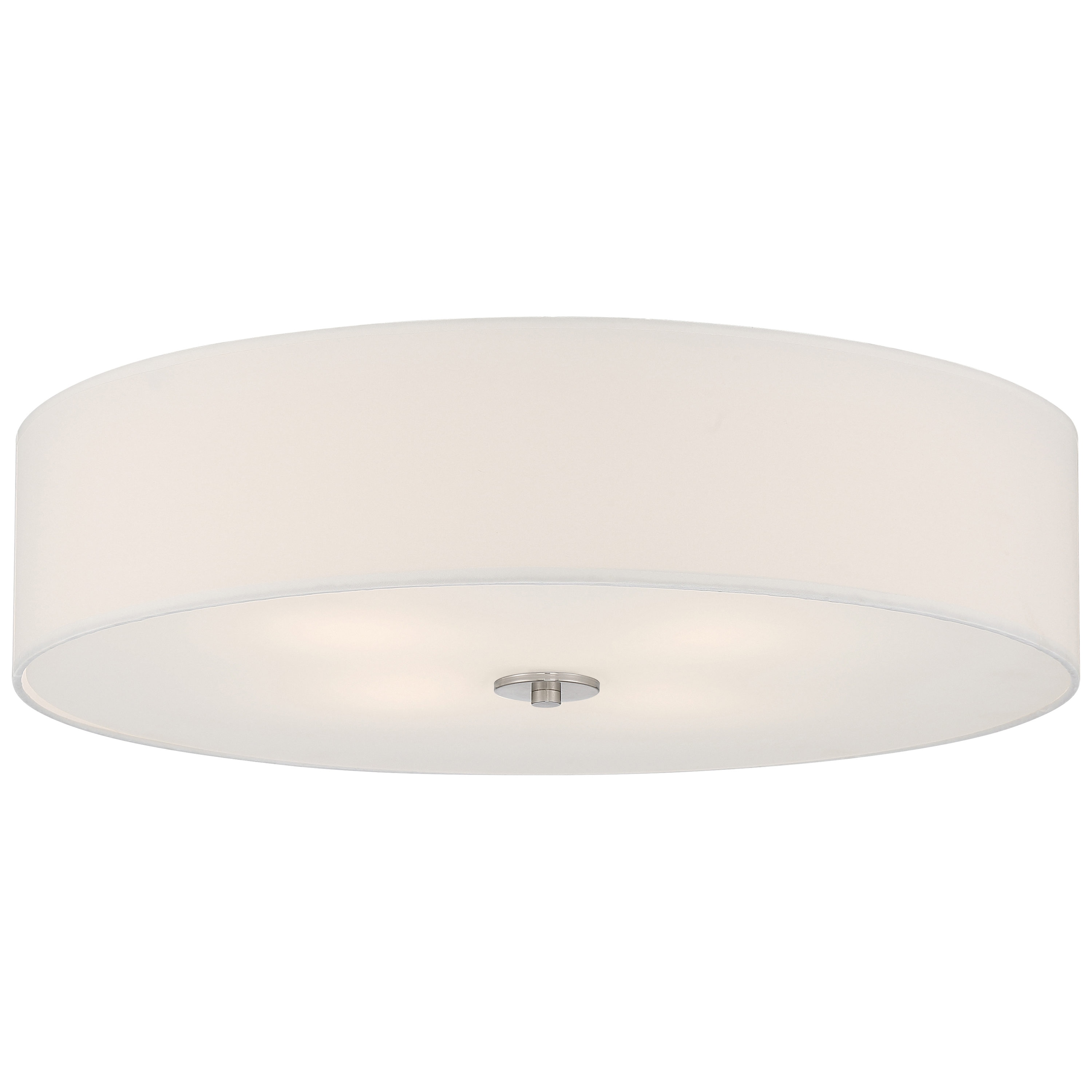 Mid Town 4 -Light Brushed Steel Flush Mount Light