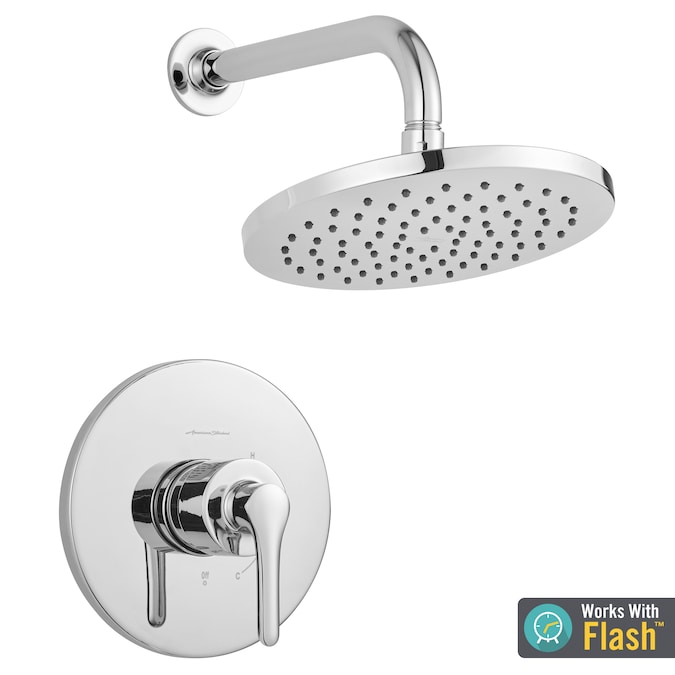 American Standard Studio s Polished Chrome 1-handle Single Function Round Shower Faucet