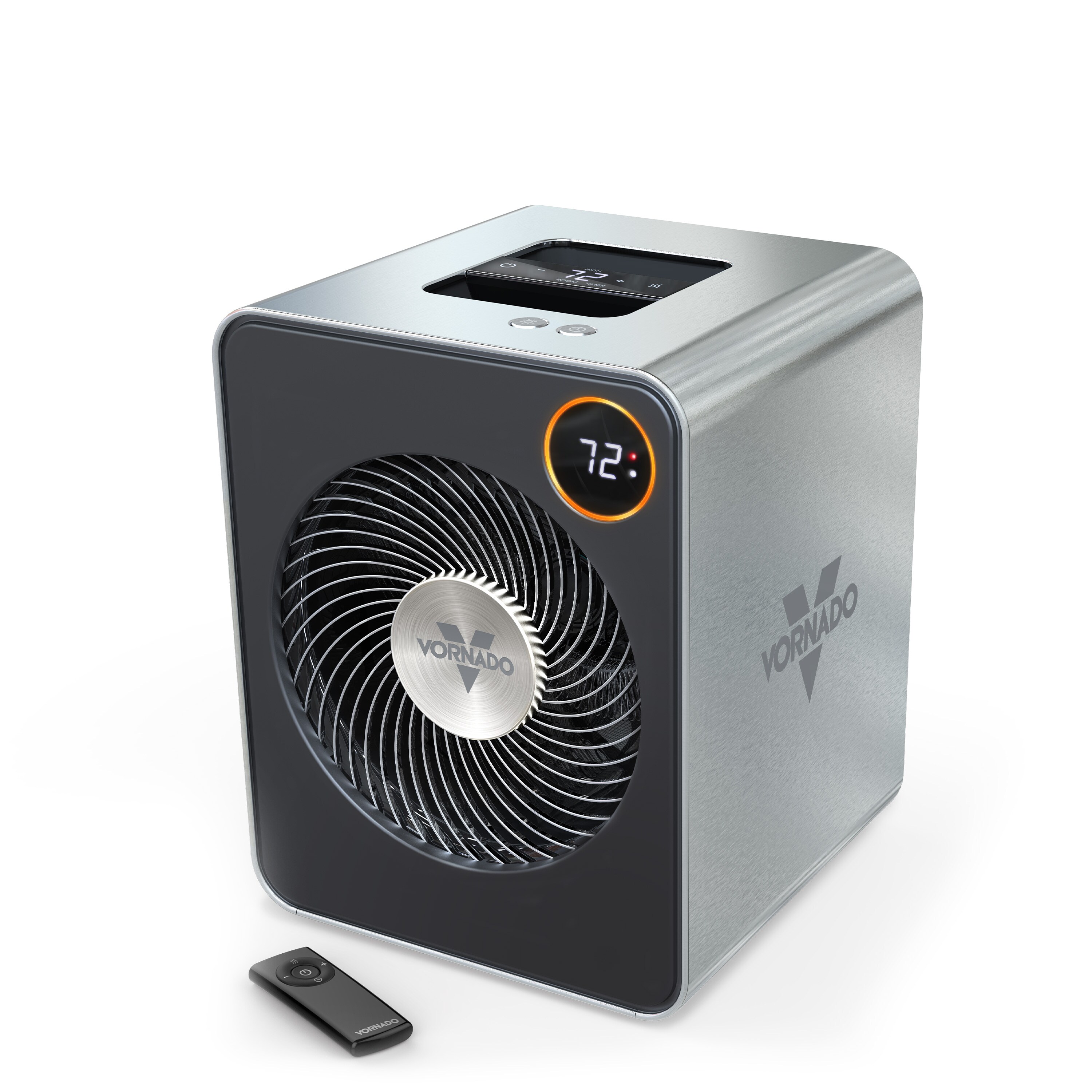 Up to 1500-Watt Fan Utility Indoor Electric Space Heater with Thermostat and Remote Included