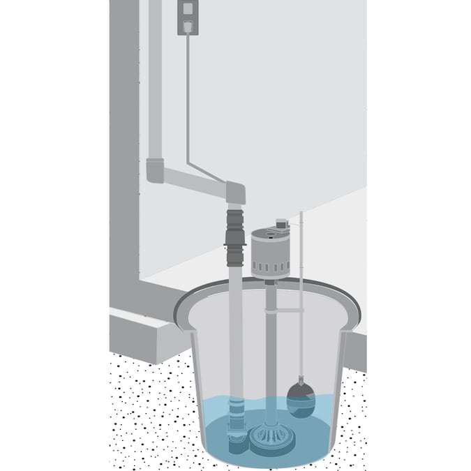 Utilitech 1/3-HP 58-GPM Thermoplastic Pedestal Sump Pump - Image 8