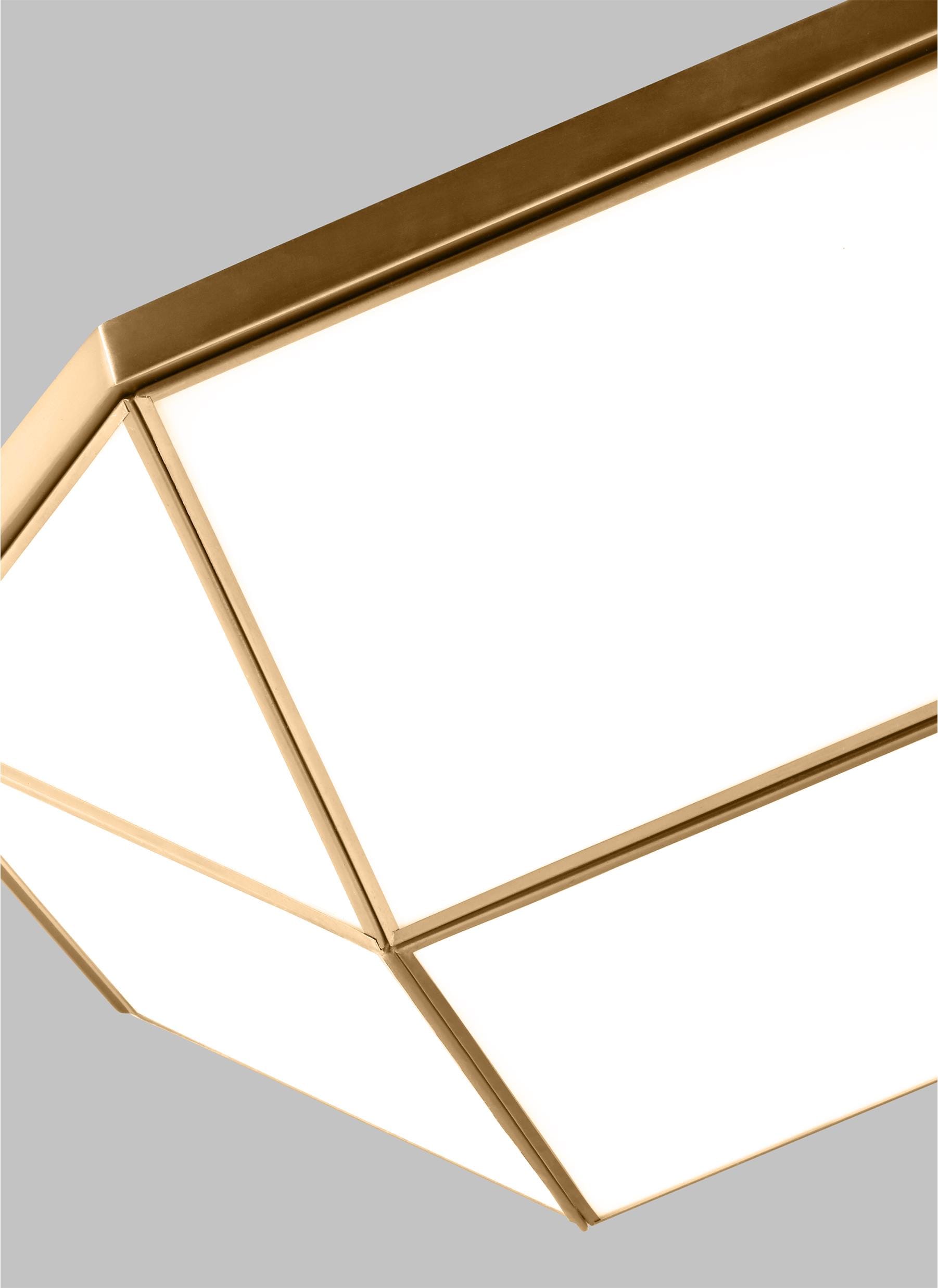 Morrison 4 -Light 20-in Satin Brass Flush Mount Light - Image 3