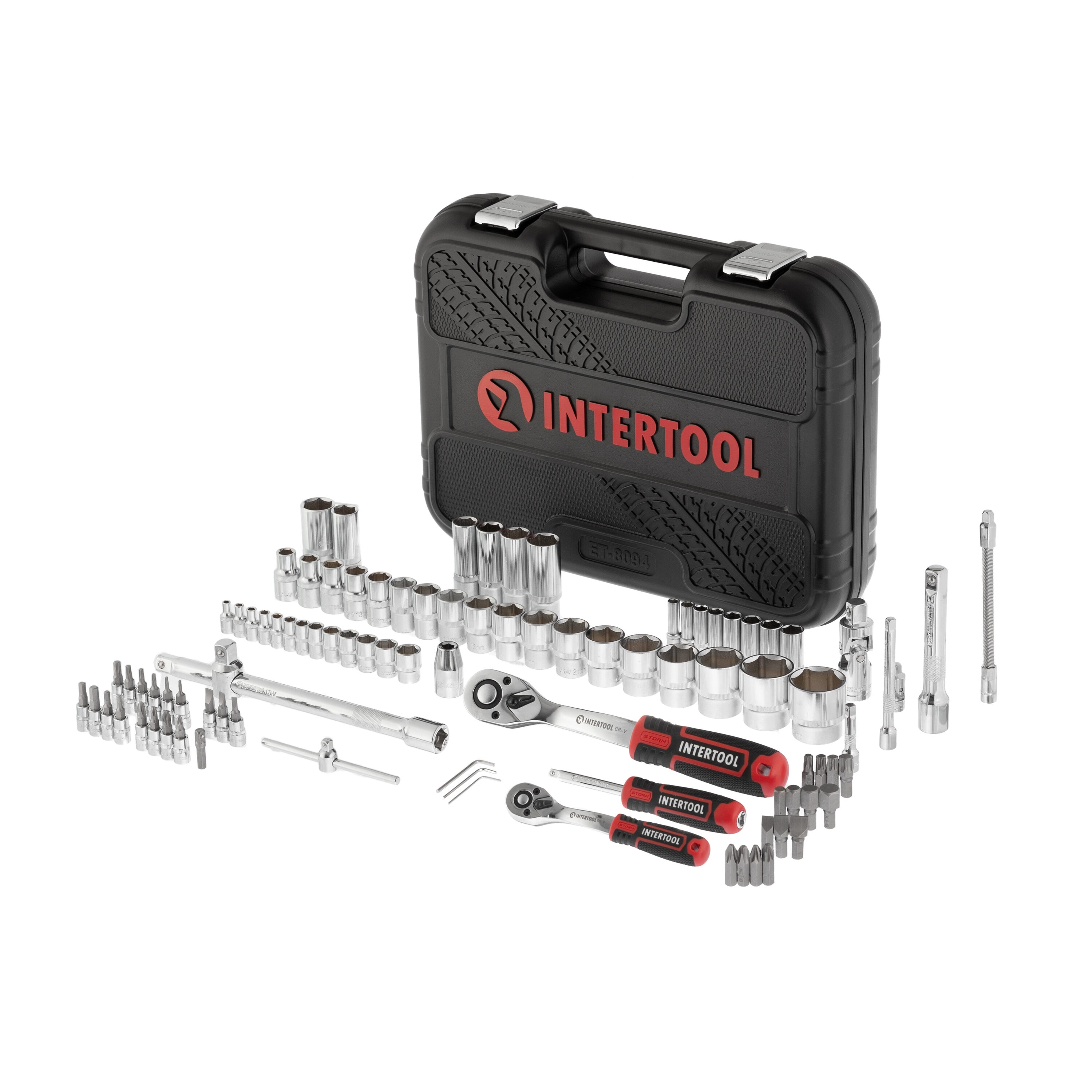 94 -Piece Metric Chrome Mechanics Tool Set with Hard Case
