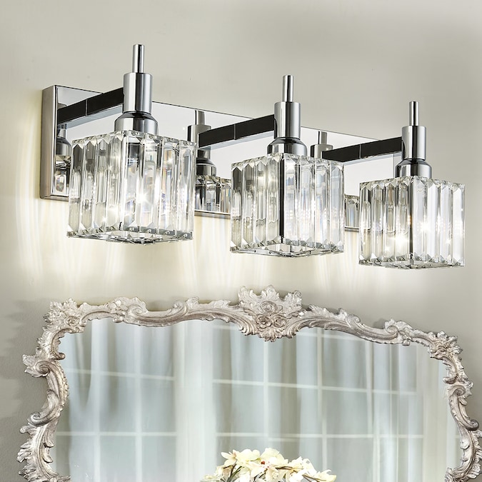 EDISLIVE Orillia 19.7-in 3-Light Chrome Modern/Contemporary Vanity Light