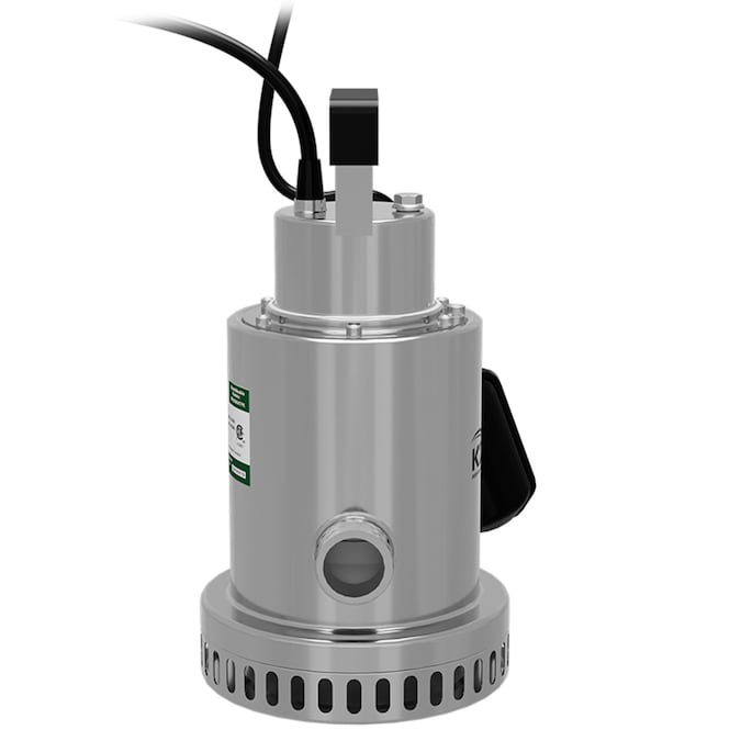 K2 Pumps 1/2-HP 115-Volt 60-GPM Stainless Steel Submersible Sump Pump - Image 3