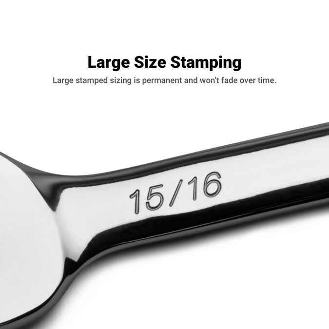 Capri Tools 17-Piece Set 12-point (Sae) Standard Combination Wrench Includes Soft Case - Image 6