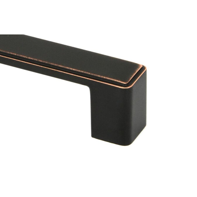 Kingsman Hardware Nepoli series 7-1/2-in (192Mm) Center to Center Oil Rubbed Bronze Rectangular Bar Drawer Pulls (50-Pack) - Image 3
