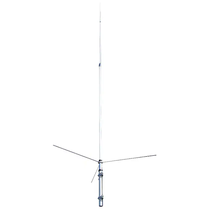 Tram 200-watt Dual-band 3-section Fiberglass Base Antenna with 50-ohm Uhf So-239 Connector, 17-ft Tall (white)