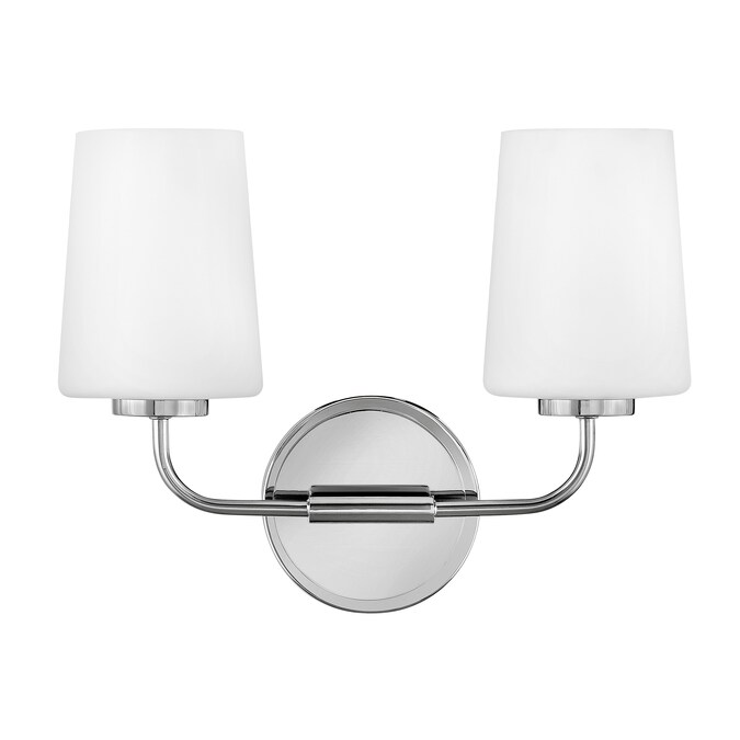 Lark Kline 14.3-in 2-Light Polished Chrome LED Transitional Vanity Light