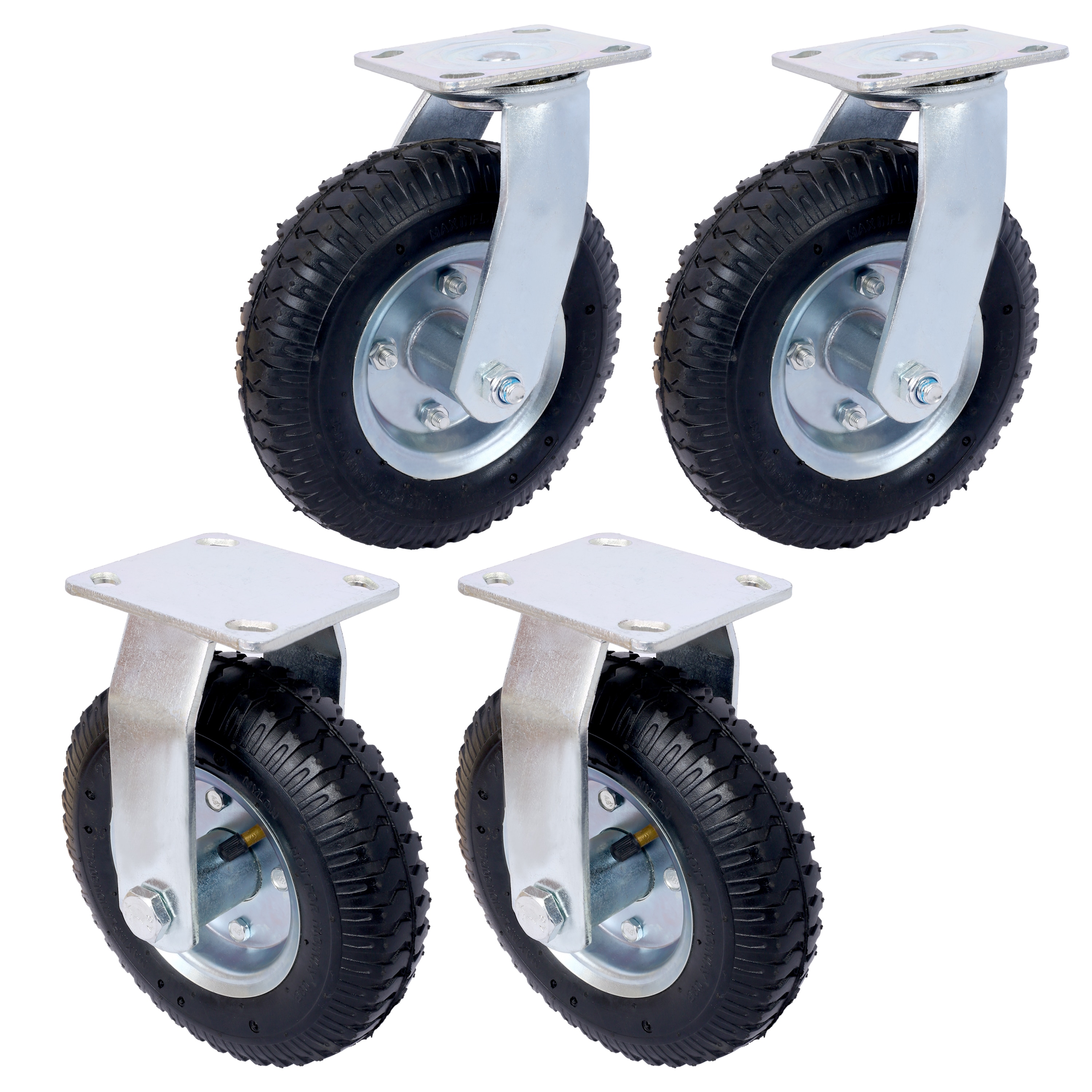 N/O 4 -Piece Steel Set Multipurpose Wheel Accessory Set