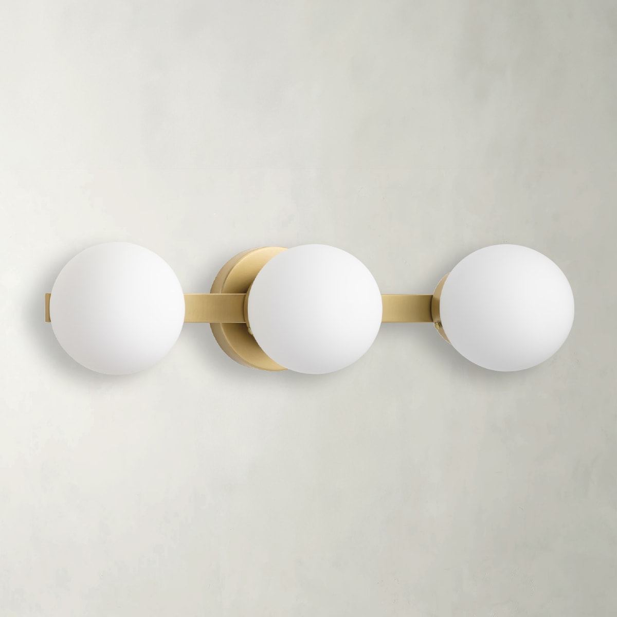 Avec 21.75-in 3 -Light Brushed Gold Modern/contemporary Vanity light