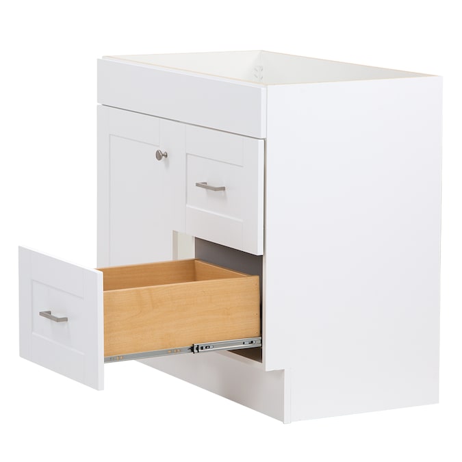 Project Source 36-in White Bathroom Vanity Base Cabinet without Top - Image 8