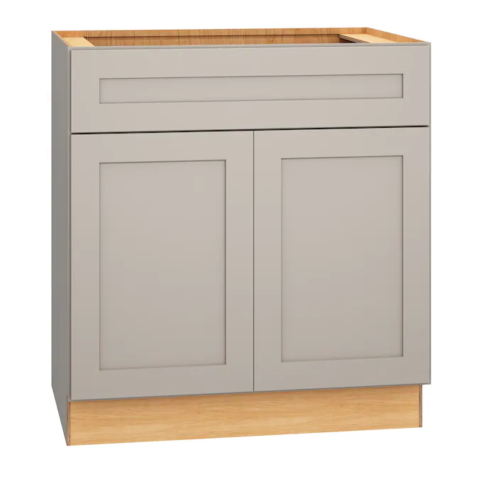 Diamond Express Jamestown 30-in Cloud Gray Bathroom Vanity Base Cabinet without Top