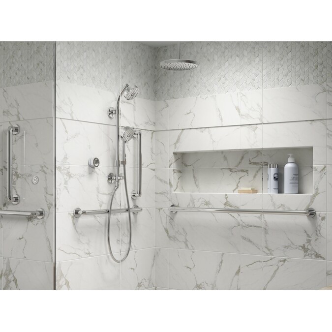 ER Awaken Polished Chrome 9.88-in Round Fixed Rain Shower Head 1.75-GPM (6.6-LPM) - Image 9